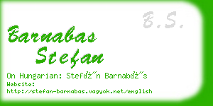 barnabas stefan business card